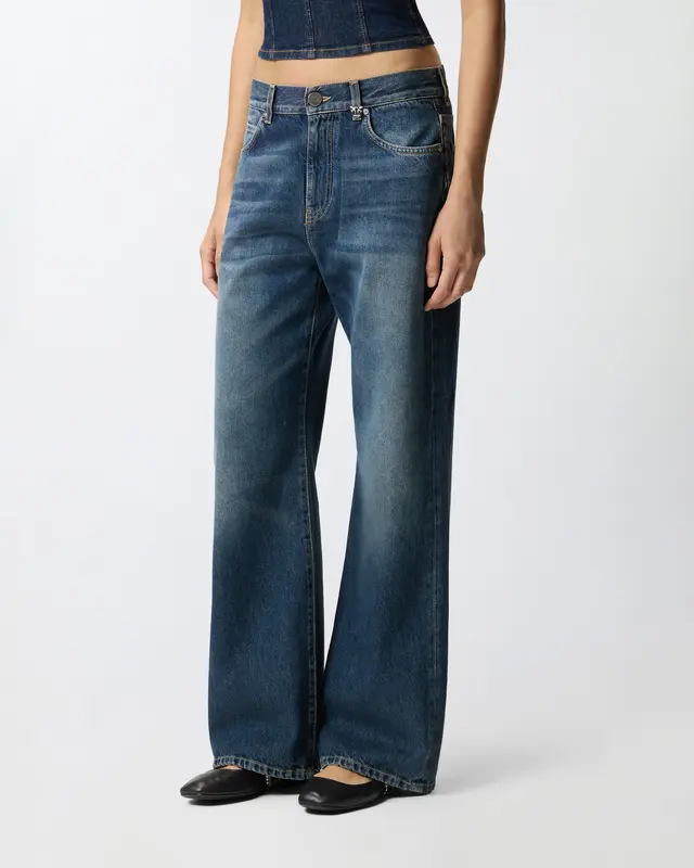 Jeans Wide Leg in Denim / Jeans
