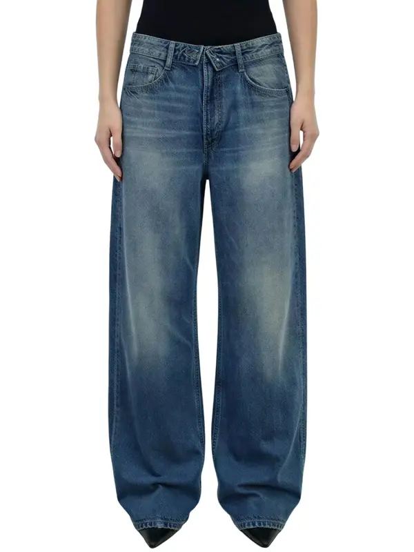 Jeans Wide Leg Lavaggio Medio / Jeans
