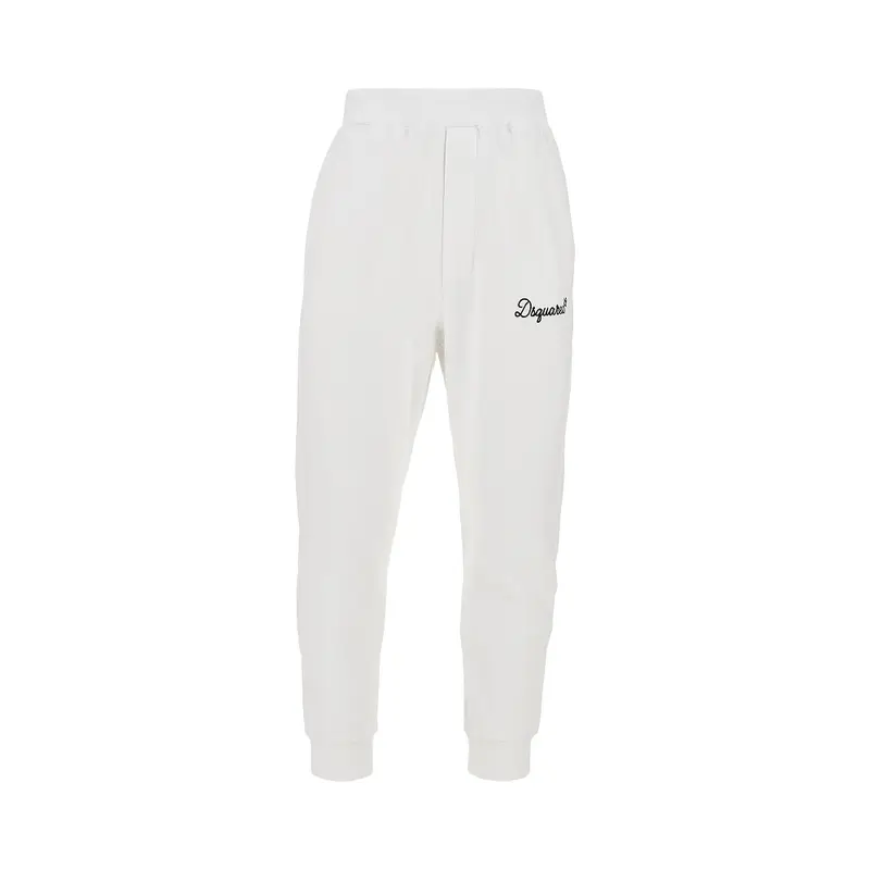 Joggers in cotone con ricamo logo