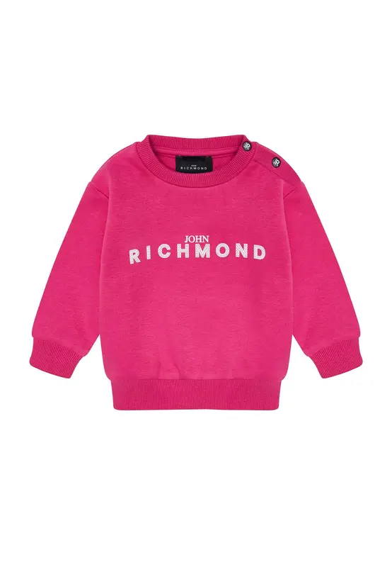 John Richmond Felpa Cotone Bimba Premium Logo