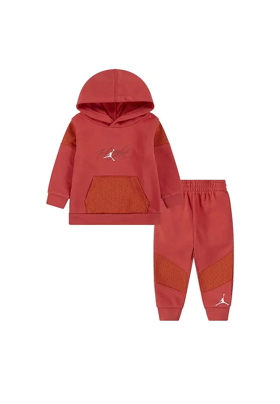 Jordan Tuta Set Felpa e Jogging Rosso