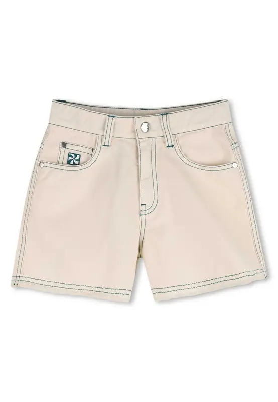 Kids around Shorts in Twill di Cotone Bambina