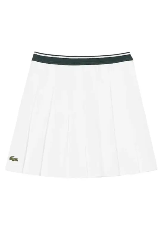 Lacoste Gonna Bianco Plissettata