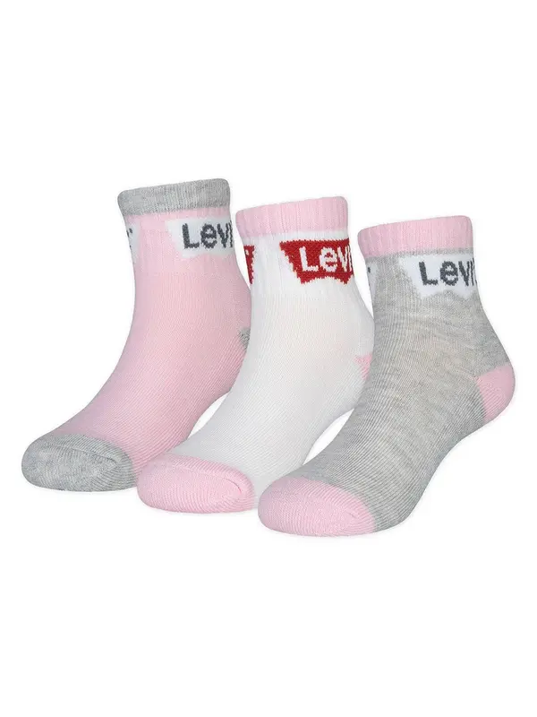 Levis Calzino Confezione da Tre Paia con Ricamo Logo