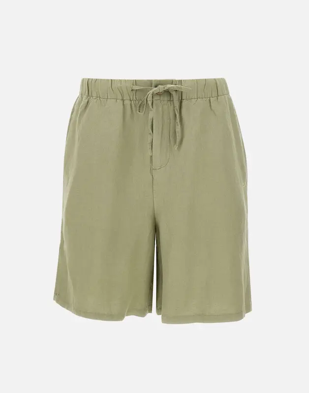 "Linen drawstring shorts"