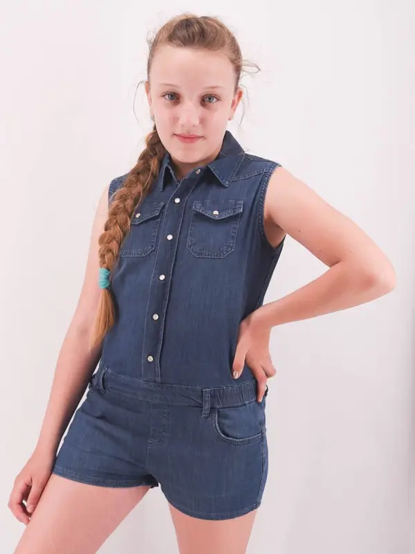 Liu jo Salopette in Denim Corta