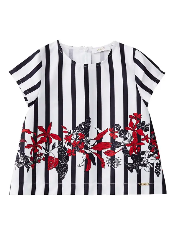 Liu jo T-shirt Top in Stoffa A Fantasia Rigata