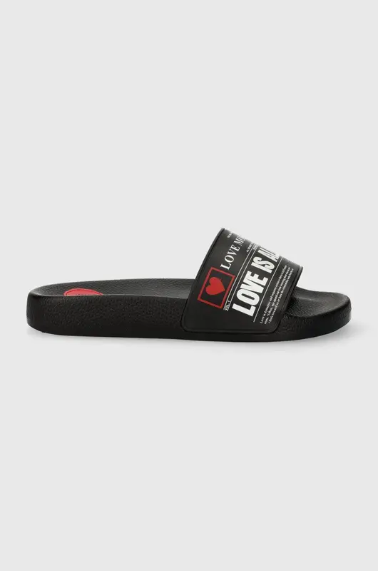 LOVE MOSCHINO SABOTD.POOL25 PVC NERO