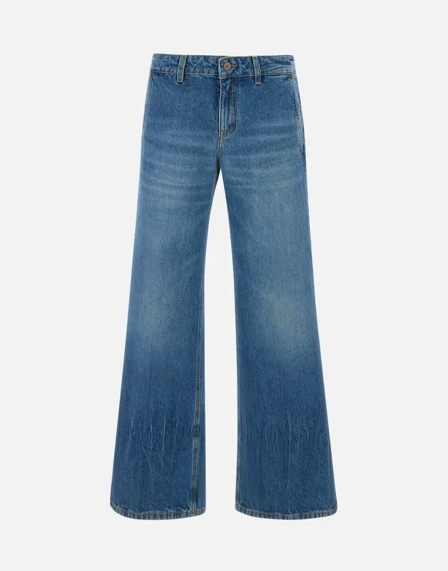 "Low Waist Straight Leg Jean"