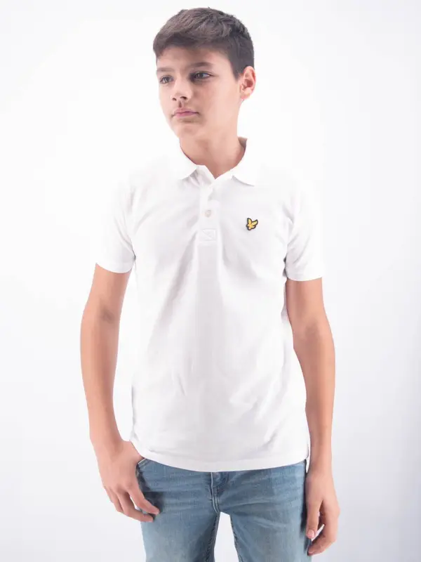 Lyle&scott Polo in Puro Cotone con Ricamo Logo