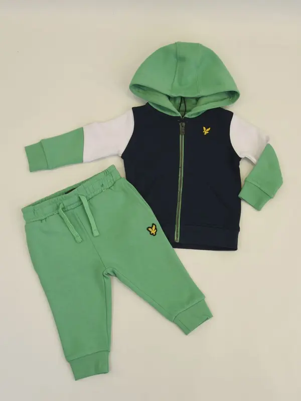 Lyle&scott Tuta Bicolore con Patch Logo