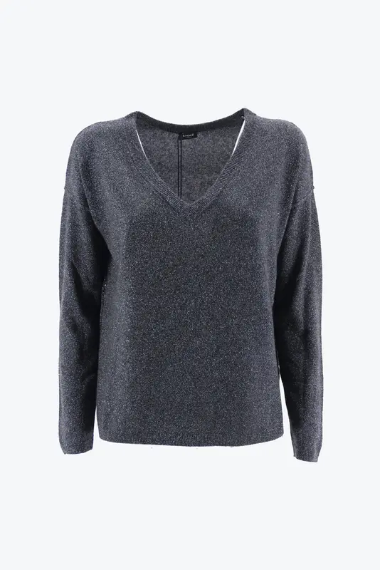 Maglia con Scollo a V / Nero