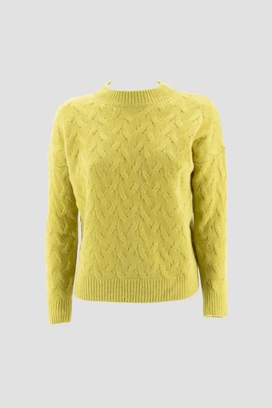 Maglia con Trecce / Giallo