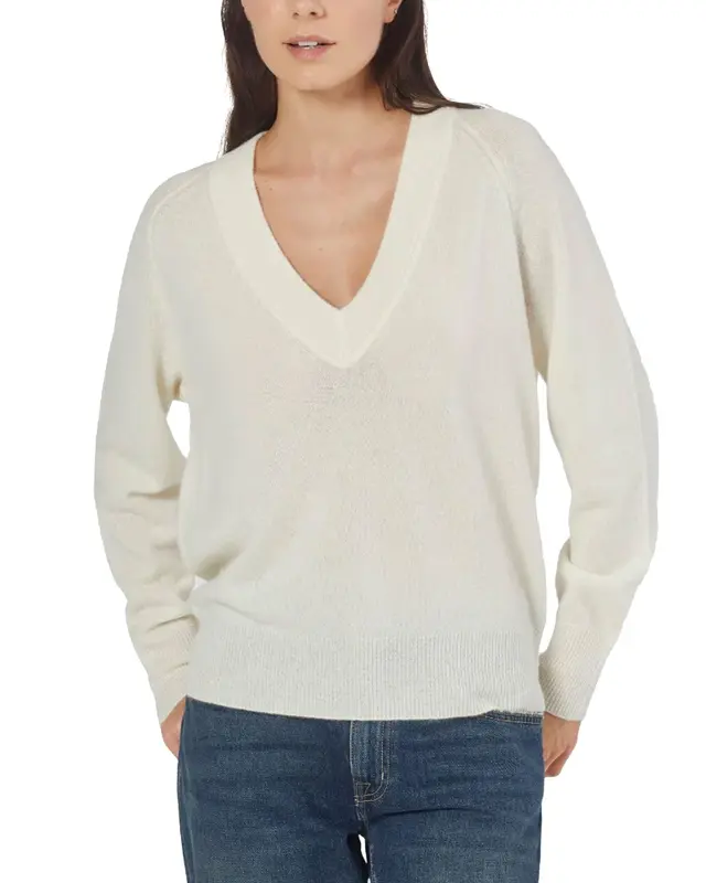 Maglia Madalene cashmere bianco