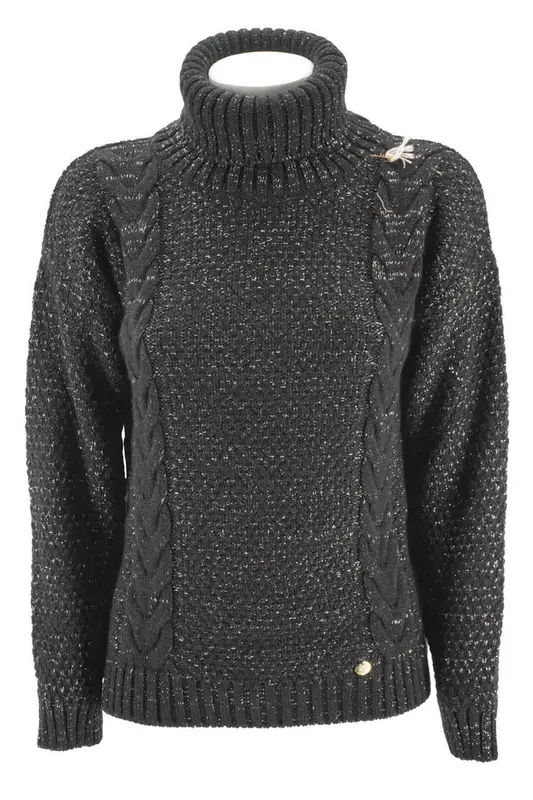 Maglia Very Simple a collo alto / Nero