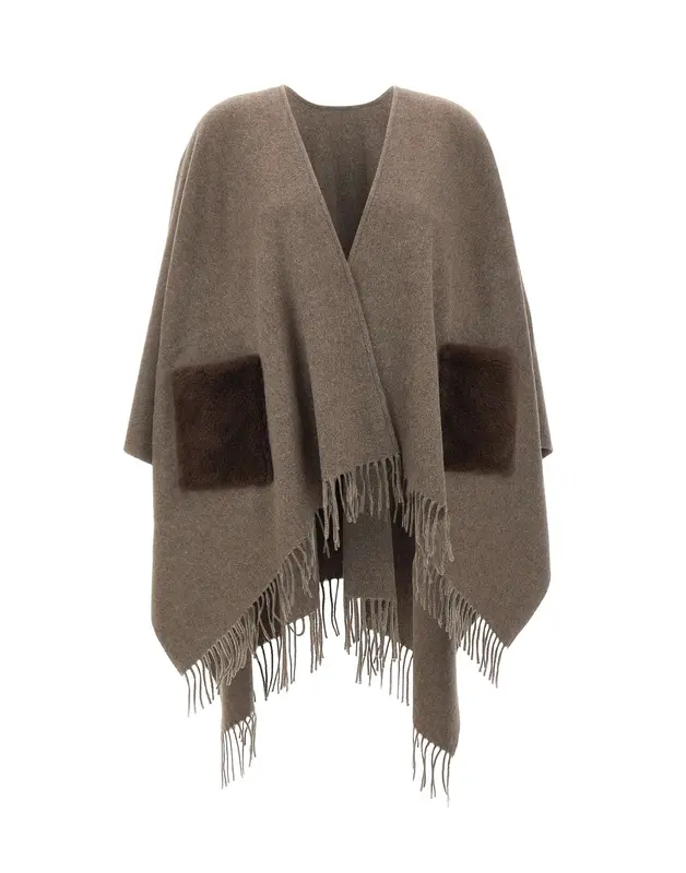 Mantella in lana e cashmere