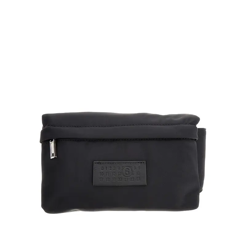 Marsupio in nylon con etichetta logo