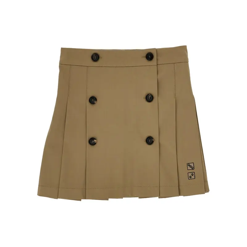 Mini gonna a pieghe in gabardine - KIDS