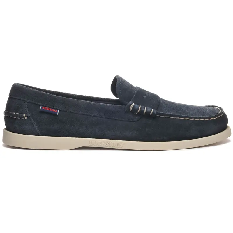 Mocassino Dan Boat in Camoscio Sebago / Blu