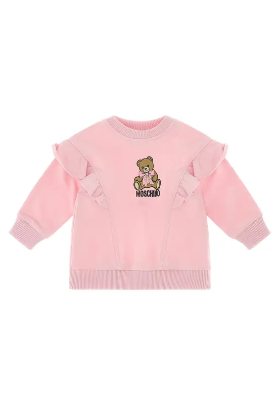 Moschino Maglia Neonata Girocollo Maniche Lunghe