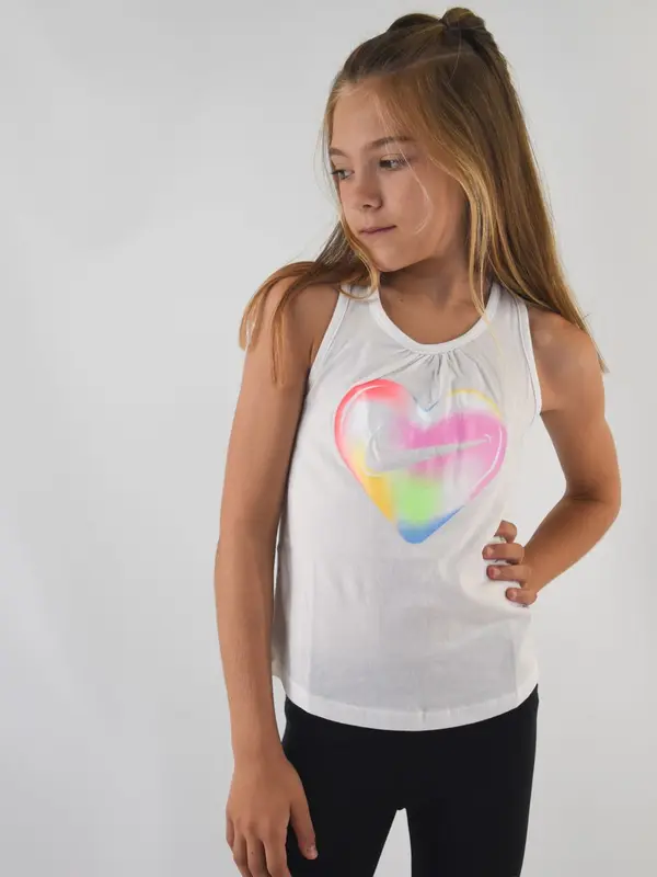 Nike Canotta in Jersey di Cotone con Logo Evidenza