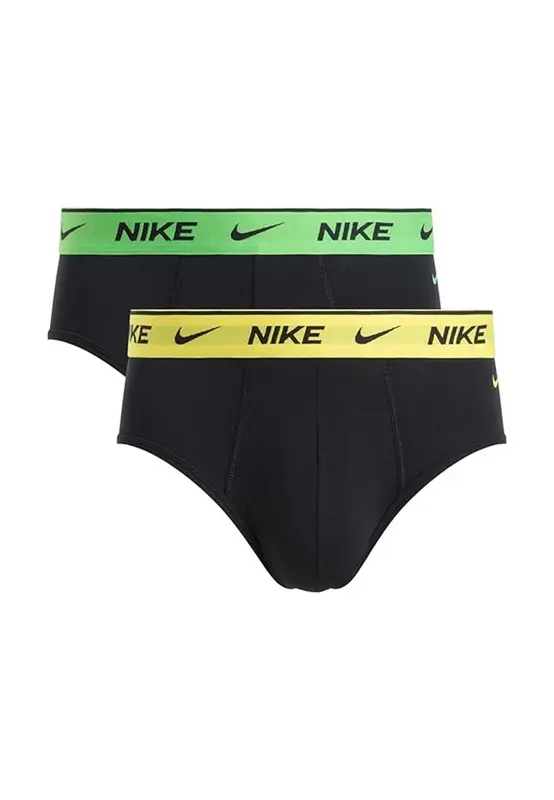 Nike Slip Bipack da Uomo Elasticizzato Nero Verde Giallo