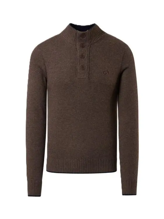 NORTH SAILS HALF BUTTON 7GG KNITWEAR