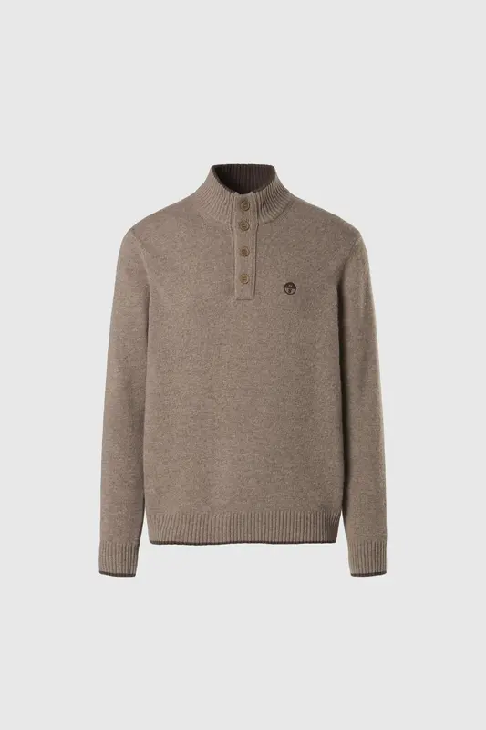 NORTH SAILS HALF BUTTONS 7GG KNITWEAR