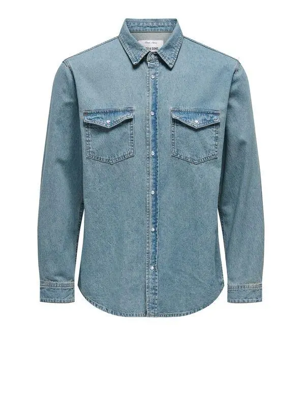 ONLY&SONS ONSBANE MB TINT 1873 GUA DNM SHIRT
