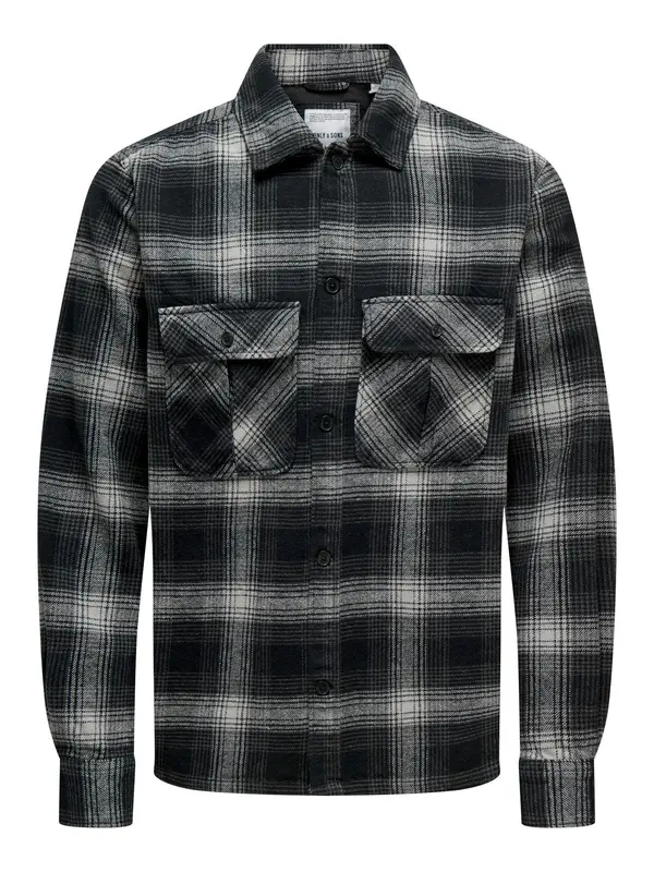 ONLY&SONS ONSCEDRIC LIFE CHECK OVERSHIRT NOOS
