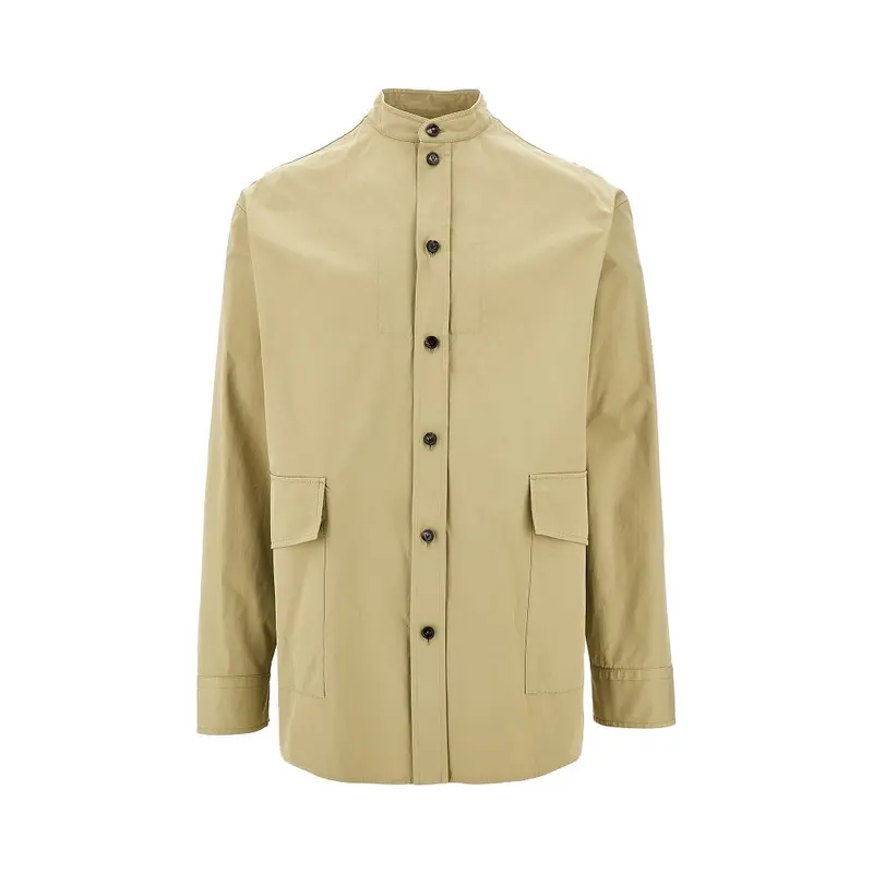 Overshirt in twill di cotone