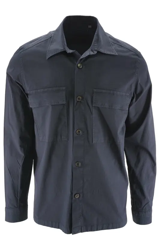 Overshirt Leggera in Cotone / Blu