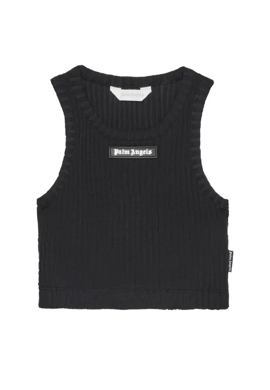 Palm angels Canotta Top Elasticizzato Nero