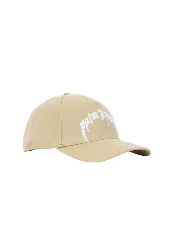 Palm angels Cappello con Visiera Beige Ricamato