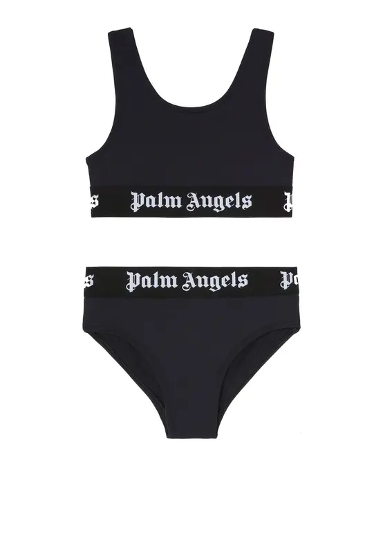 Palm angels Costume Bikini con Banda Logo