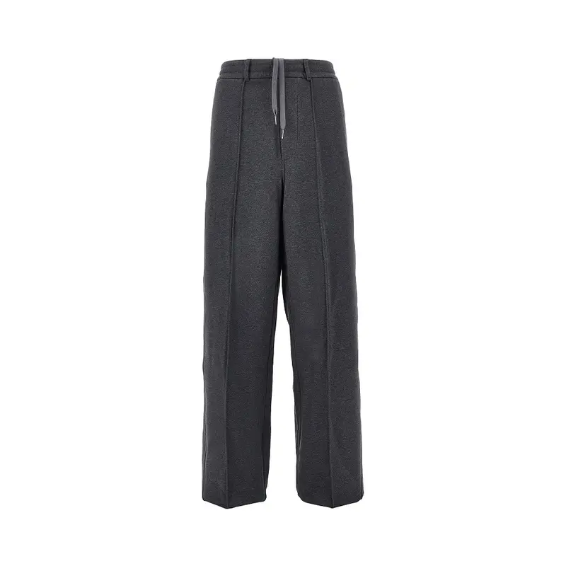 Pantalone a gamba dritta in french terry