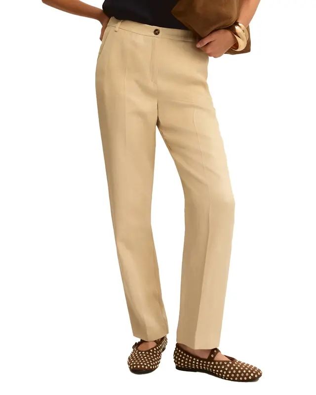 Pantalone Charme twill lino beige