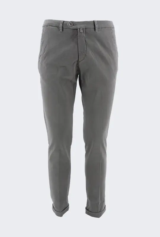 Pantalone Chino con Tramatura / Grigio