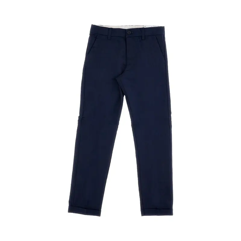 Pantalone chino in cotone e lino