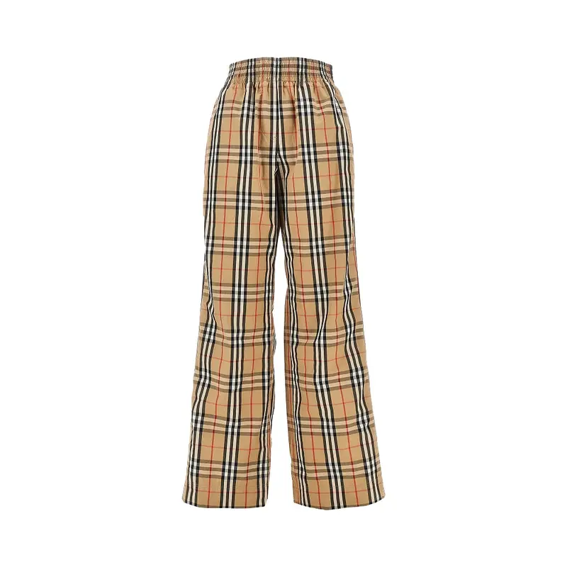 Pantalone in cotone Check
