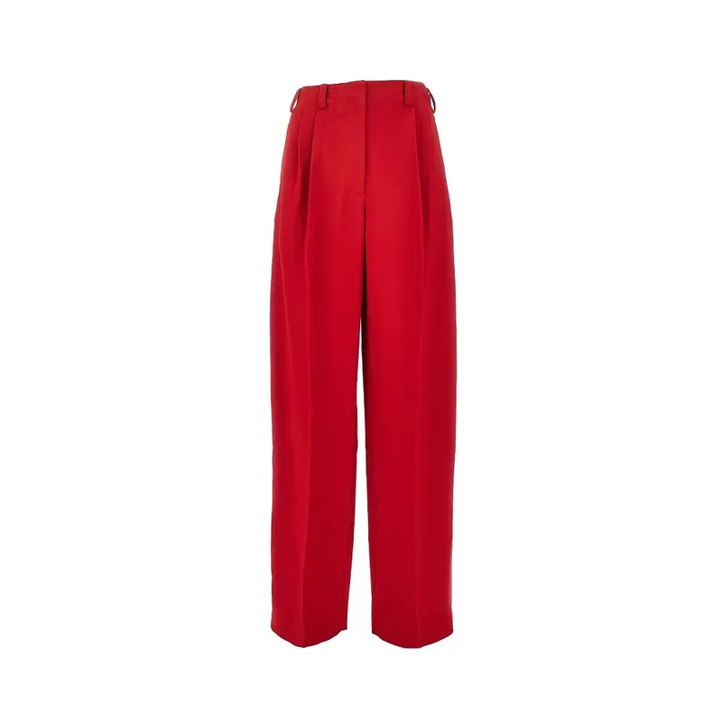 Pantalone in crepe cady con doppia pince