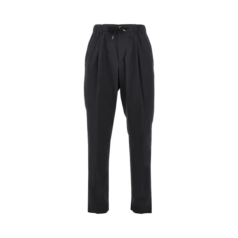 Pantalone in popeline tecnico con coulisse