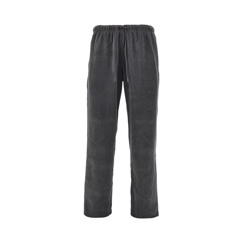 Pantalone loungewear in velluto a costine