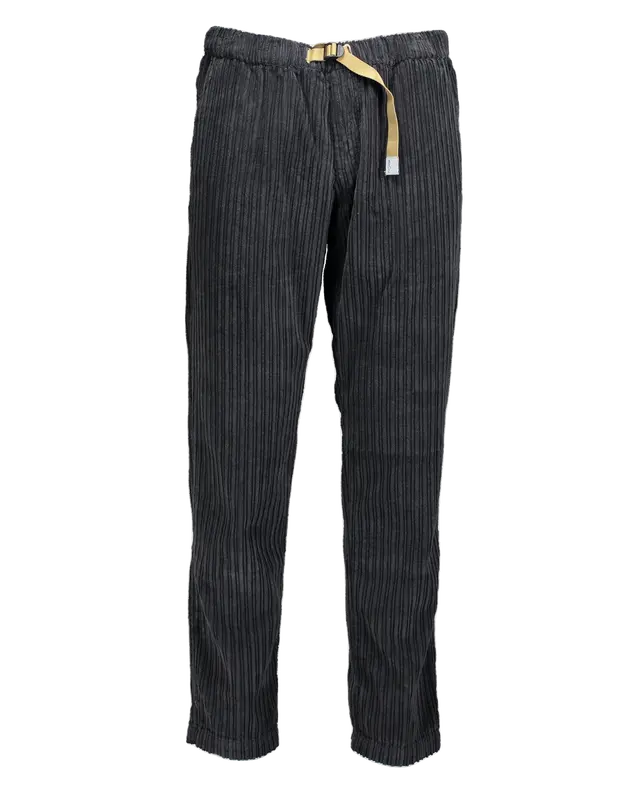 Pantalone lungo velluto a coste grigio