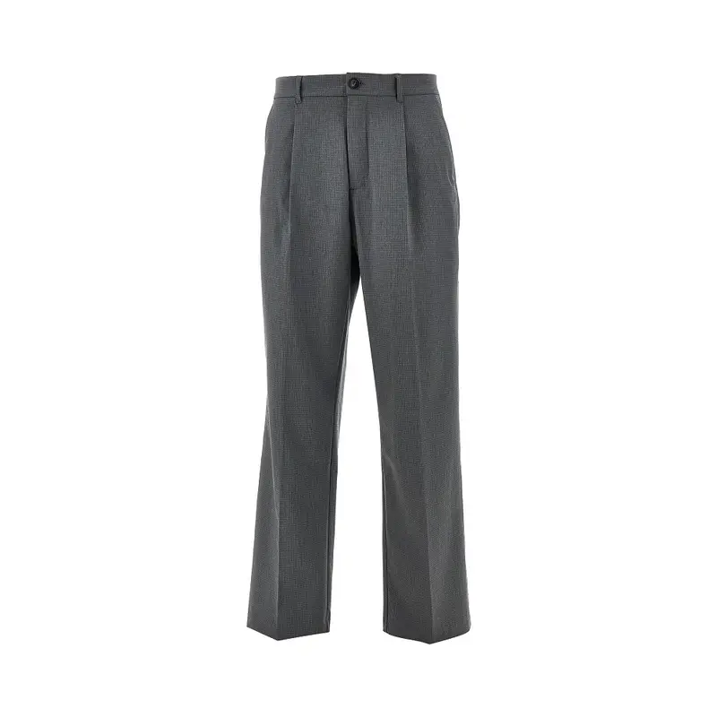 Pantalone 'Reece' in misto viscosa mini check