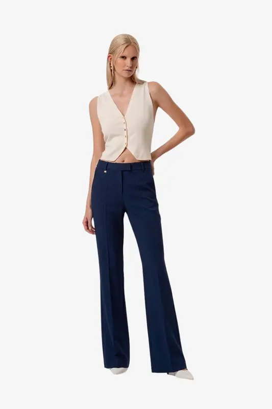 Pantalone Sartoriale Flare / Blu