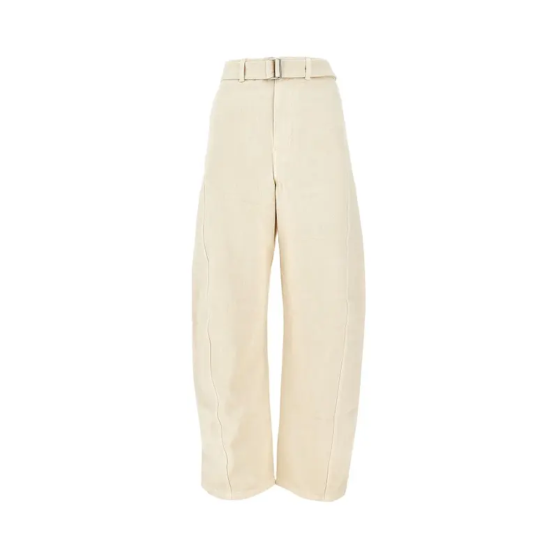 Pantalone 'Twisted' in denim con cintura