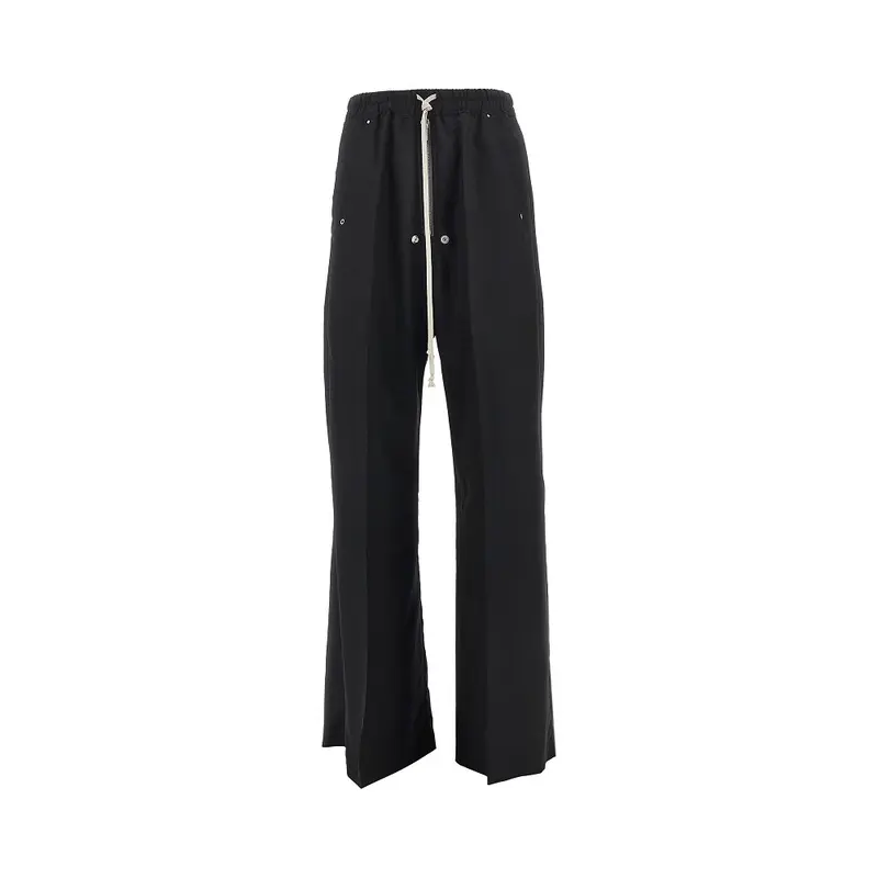 Pantalone wide-leg in lana vergine