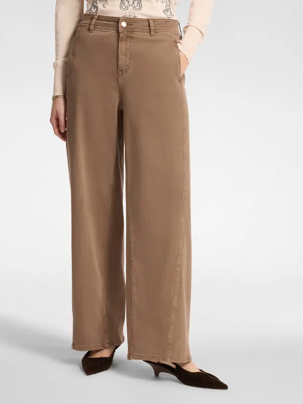 Pantalone Wide Leg / Marrone