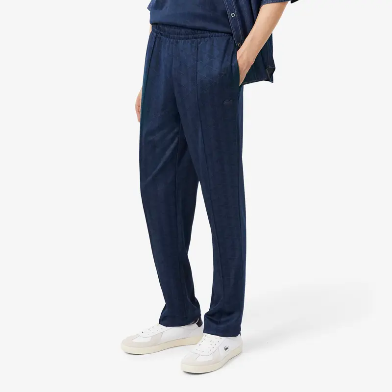 Pantaloni della Tuta Jacquard con Monogramma / Blu